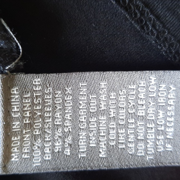 Vince Camuto Women's Drape Neck Quarter-Length Sleeve Top, Black, XS - Picture 12 of 12